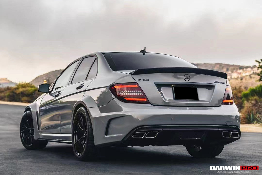2012-2014 Mercedes Benz W204 C Class Sedan BKSS Style Wide Full Body Kit - DarwinPRO Aerodynamics