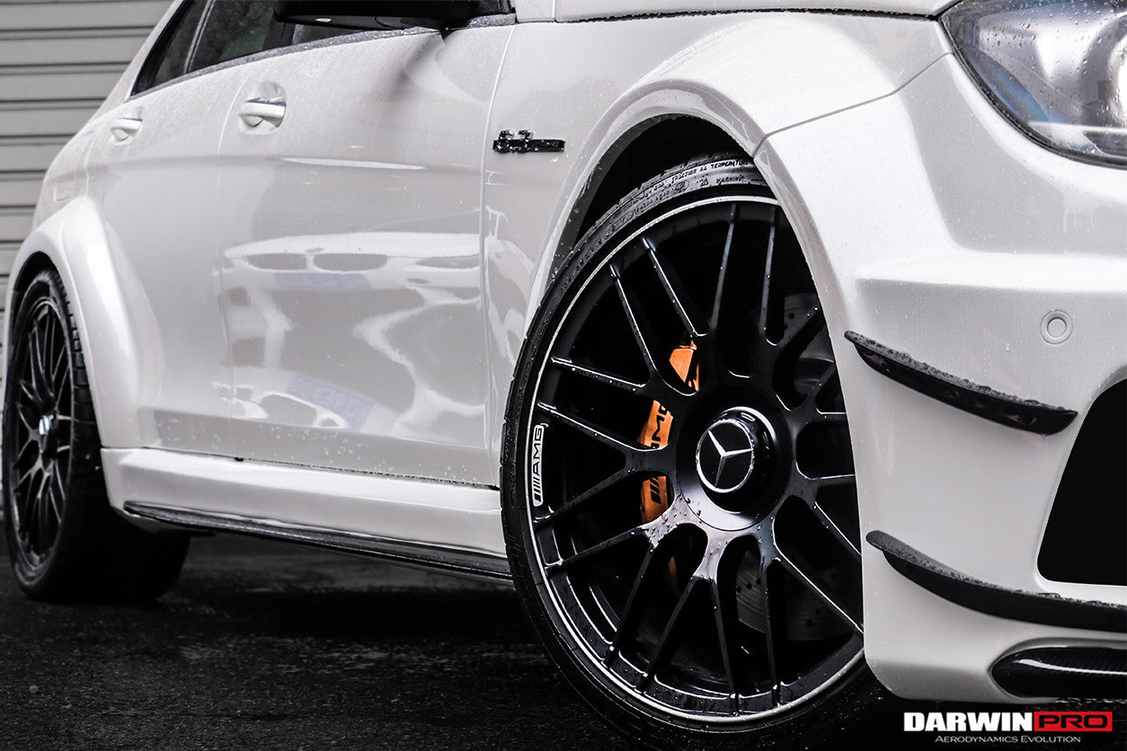 2012-2014 Mercedes Benz W204 C63 AMG Sedan BKSS Style Wide Full Body Kit - DarwinPRO Aerodynamics