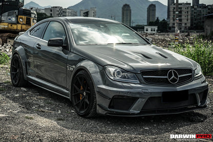 2012-2014 Mercedes Benz W204 C Class Coupe BKSS Style Wide Full Body Kit - DarwinPRO Aerodynamics