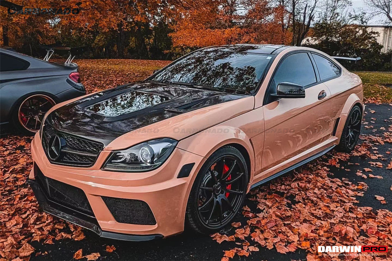 2012-2014 Mercedes Benz W204 C63 AMG Coupe BKSS Style Wide Full Body Kit - DarwinPRO Aerodynamics