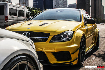 2012-2014 Mercedes Benz W204 C63 AMG Coupe BKSS Style Wide Full Body Kit - DarwinPRO Aerodynamics