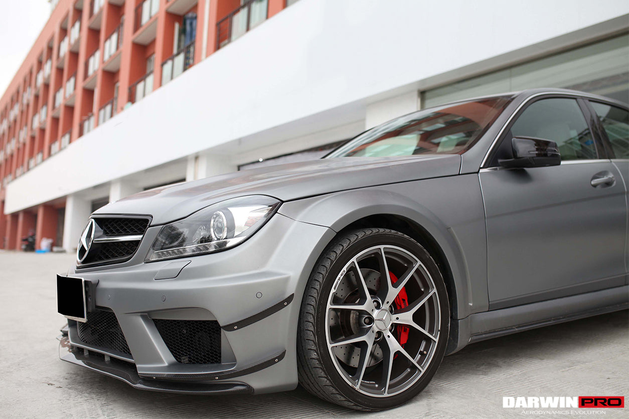 2012-2014 Mercedes Benz W204 C Class Sedan BKSS Style Wide Full Body Kit - DarwinPRO Aerodynamics