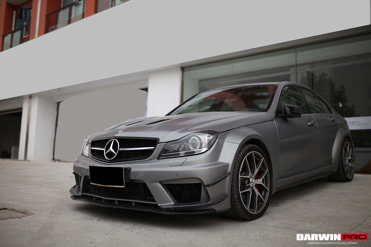 2012-2014 Mercedes Benz W204 C Class Sedan BKSS Style Wide Full Body Kit - DarwinPRO Aerodynamics