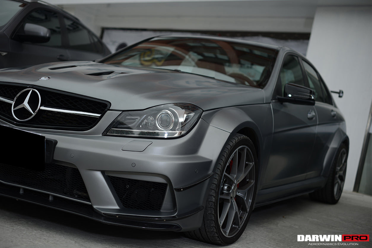 2012-2014 Mercedes Benz W204 C Class Sedan BKSS Style Wide Full Body Kit - DarwinPRO Aerodynamics