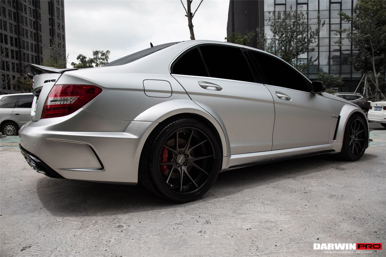 2012-2014 Mercedes Benz W204 C Class Sedan BKSS Style Wide Full Body Kit - DarwinPRO Aerodynamics
