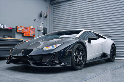 2015-2025 Lamborghini Huracan LP610 & LP580 & EVO & Tecnica EVO-4WD Style Partial Carbon Front Bumper - DarwinPRO Aerodynamics