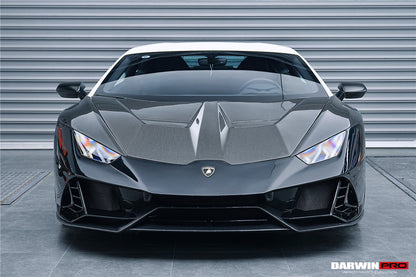 2015-2022 Lamborghini Huracan LP610/LP580/EVO EVO-4WD Style Partial Carbon Front Bumper - DarwinPRO Aerodynamics
