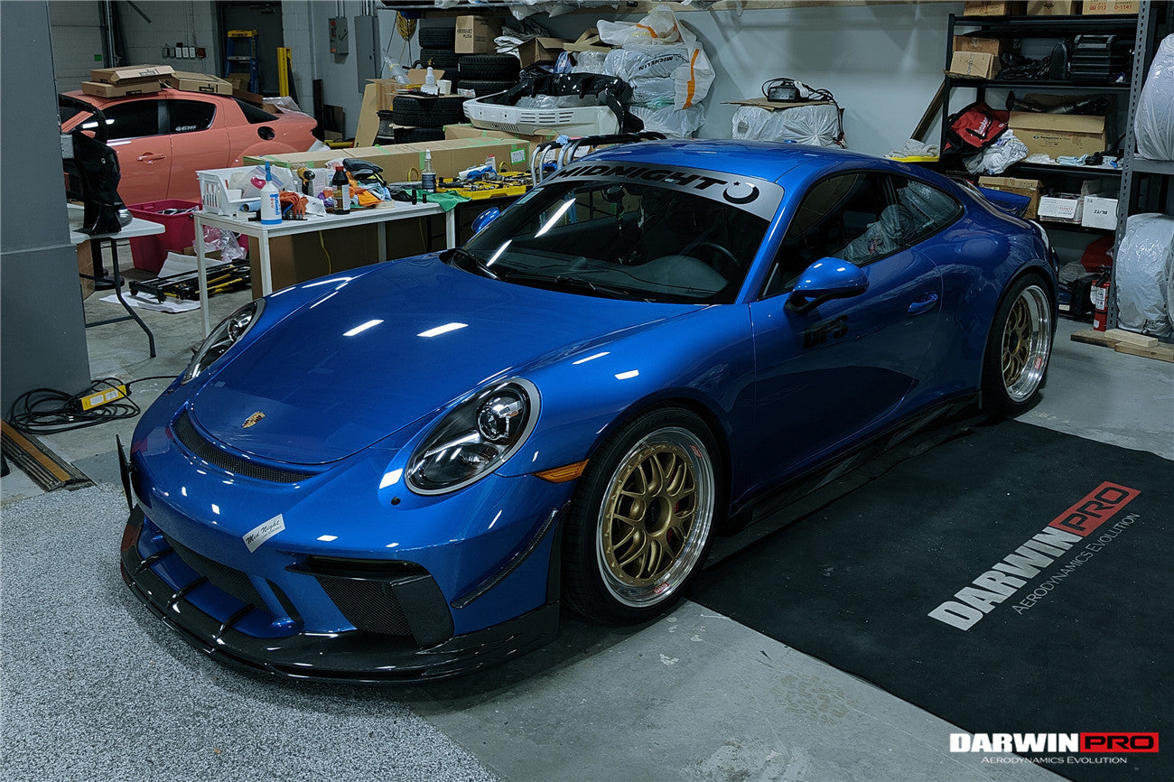 DarwinPRO 2017-2019 Porsche 911 991.2 GT3 Only BKSS Style Carbon Fiber Front lip - DarwinPRO Aerodynamics