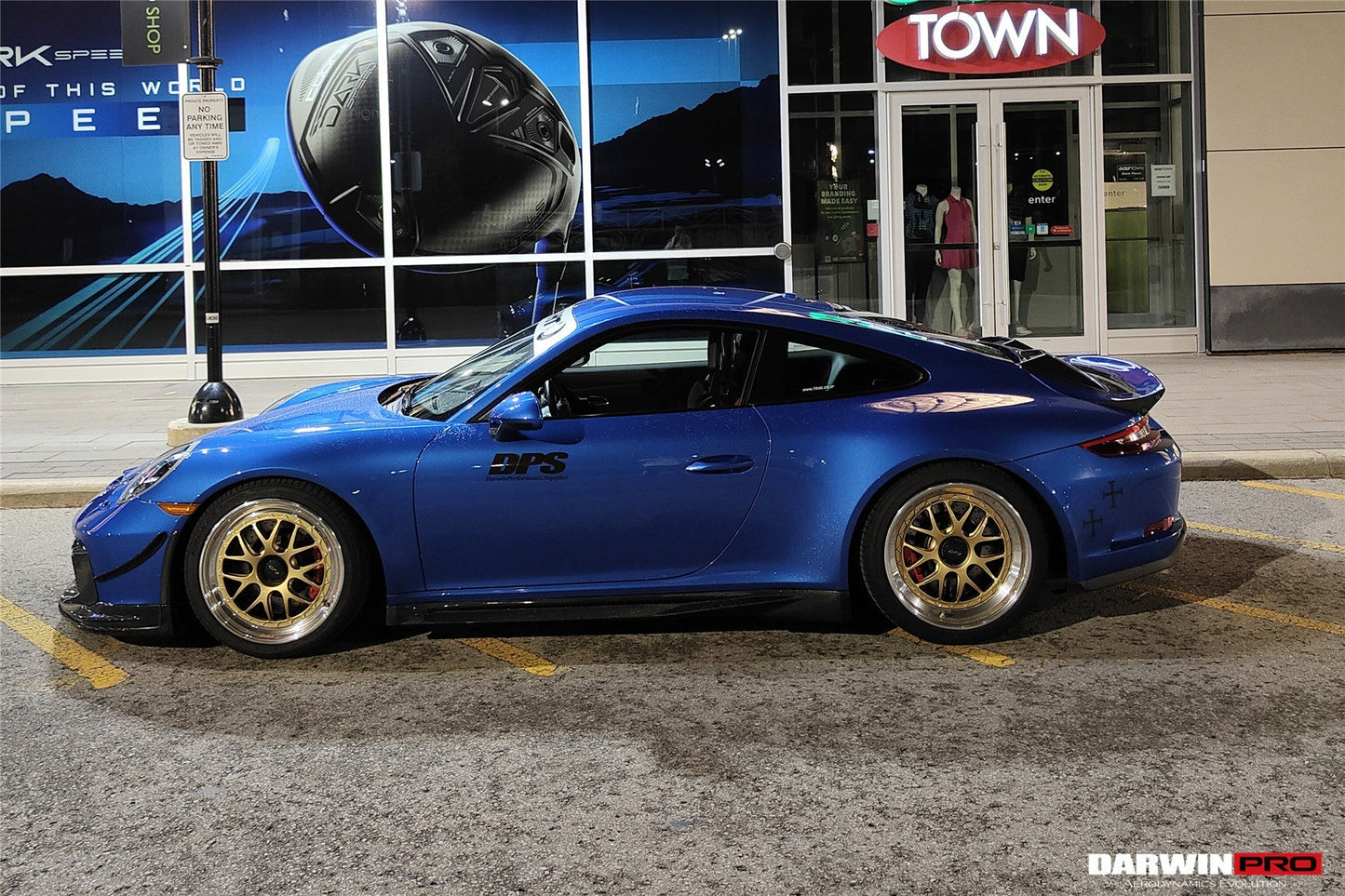 Darwinpro 2017-2019 Porsche 911 991.2 GT3 Only GT2RS Style Ducktail Spoiler with LED Light - DarwinPRO Aerodynamics