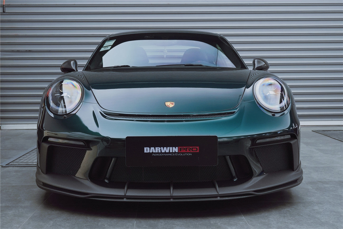 2017-2019 Porsche 911 991.2 GT3 Only BKSS Style Carbon Fiber Front lip - DarwinPRO Aerodynamics