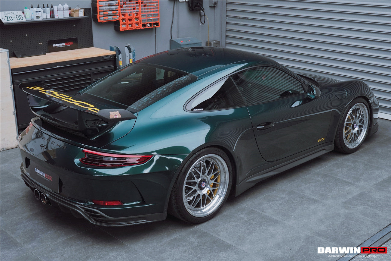 2017-2019 Porsche 911 991.2 GT3 Only BKSS Style Carbon Fiber Side Skirts - DarwinPRO Aerodynamics