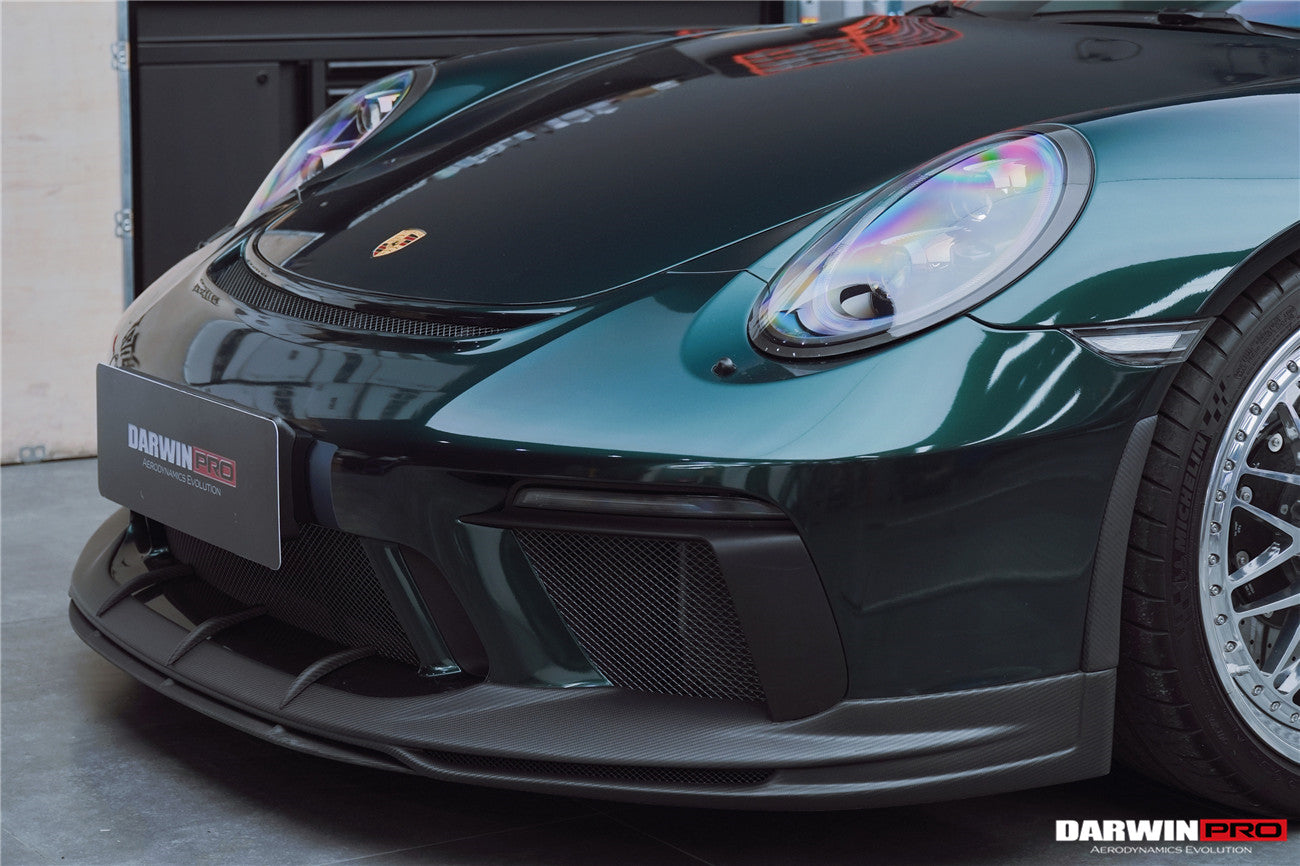 2017-2019 Porsche 911 991.2 GT3 Only BKSS Style Carbon Fiber Front lip - DarwinPRO Aerodynamics