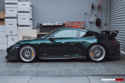 2017-2019 Porsche 911 991.2 GT3 Only BKSS Style Carbon Fiber Side Skirts - DarwinPRO Aerodynamics