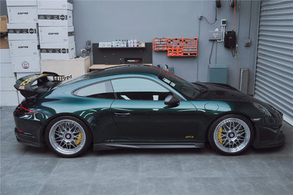 2017-2019 Porsche 911 991.2 GT3 Only BKSS Style Carbon Fiber Side Skirts - DarwinPRO Aerodynamics