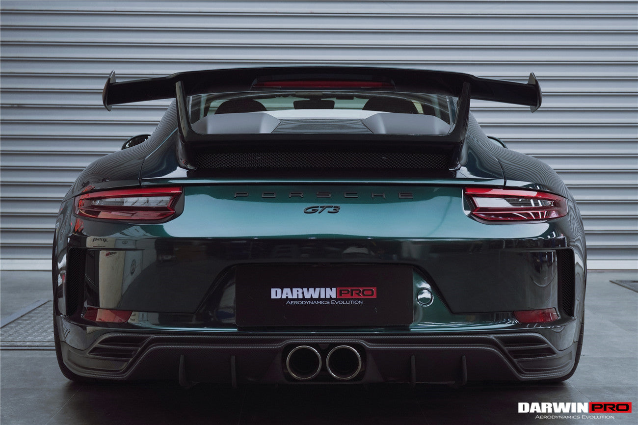 DarwinPRO 2017-2019 Porsche 911 991.2 GT3 Only BKSS Style Carbon Fiber Rear Lip Diffuser