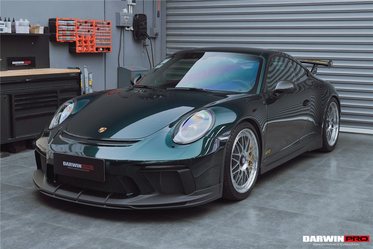 2017-2019 Porsche 911 991.2 GT3 Only BKSS Style Carbon Fiber Front lip - DarwinPRO Aerodynamics