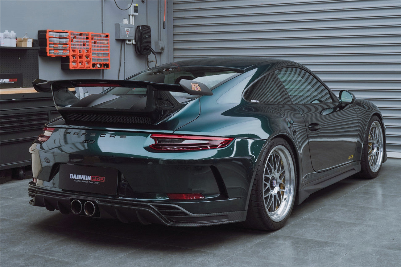 DarwinPRO 2017-2019 Porsche 911 991.2 GT3 Only BKSS Style Carbon Fiber Rear Lip Diffuser
