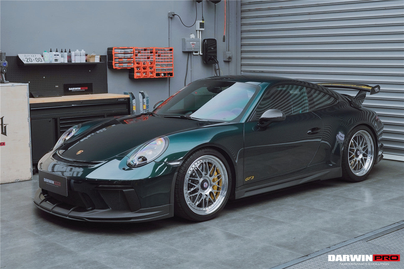 2017-2019 Porsche 911 991.2 GT3 Only BKSS Style Carbon Fiber Front lip - DarwinPRO Aerodynamics