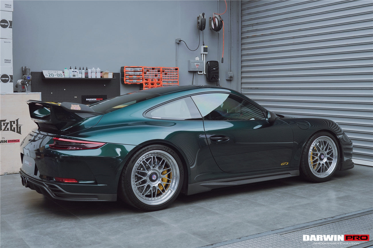 2017-2019 Porsche 911 991.2 GT3 Only BKSS Style Carbon Fiber Side Skirts - DarwinPRO Aerodynamics