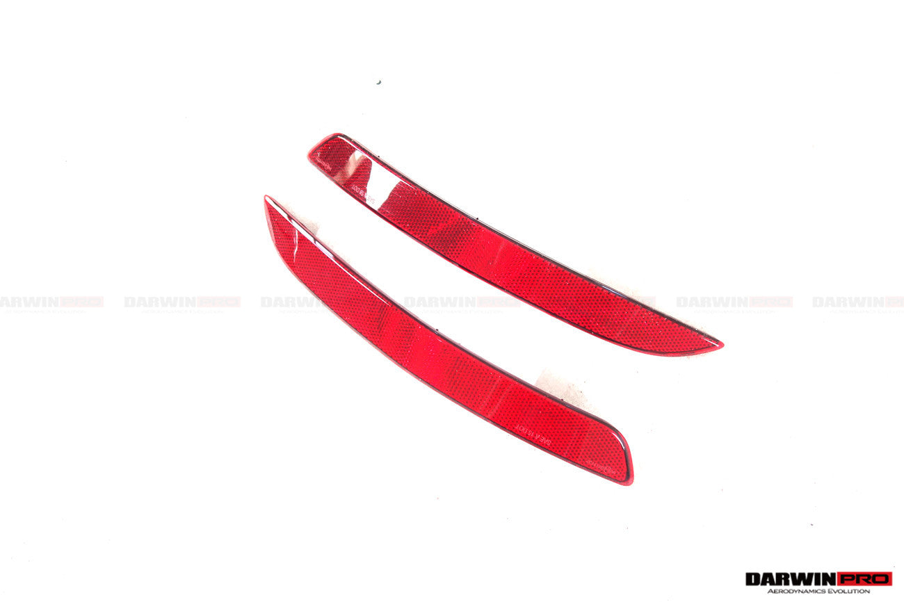 DarwinPRO 2019-2024 Porsche 911 992 Carrera & S & 4 & 4S & Targa & Cabriolet GT3 Style Rear Bumper Red Reflector Panels  - DarwinPRO Aerodynamics