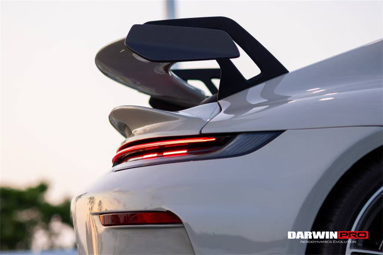 DarwinPRO 2019-2024 Porsche 911 992.1 Carrera & S & 4S & Convert 992.2 Facelift GT3 Style Trunk Spoiler Wing