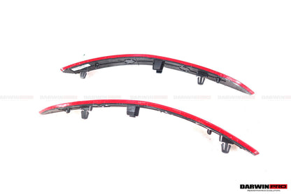 DarwinPRO 2019-2024 Porsche 911 992 Carrera & S & 4 & 4S & Targa & Cabriolet GT3 Style Rear Bumper Red Reflector Panels 