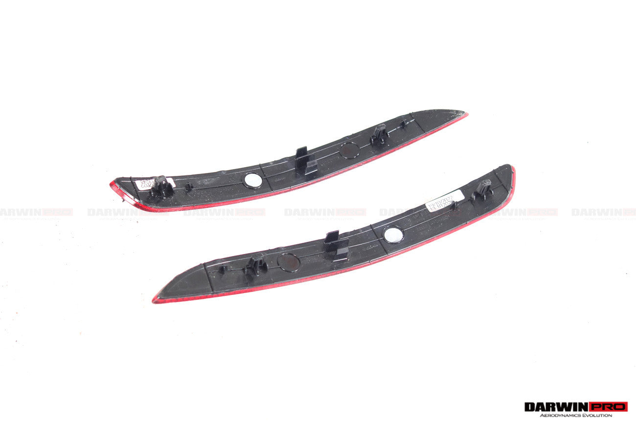 DarwinPRO 2019-2024 Porsche 911 992 Carrera & S & 4 & 4S & Targa & Cabriolet GT3 Style Rear Bumper Red Reflector Panels 