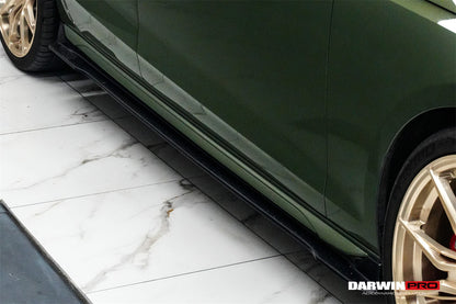 DarwinPRO 2020-2025 Audi S4 Avant B9.5 BKSS Style Carbon Fiber  Add On Side skirts Under Board