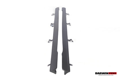 DarwinPRO 2020-2025 Audi S4 Avant B9.5 BKSS Style Carbon Fiber  Add On Side skirts Under Board