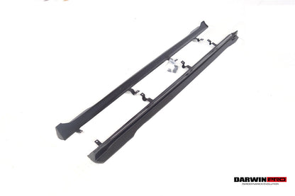 DarwinPRO 2020-2025 Audi S4 Avant B9.5 BKSS Style Carbon Fiber  Add On Side skirts Under Board