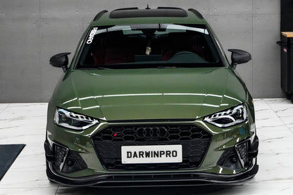 DarwinPRO 2020-2025 Audi S4 Avant B9.5 BKSS Style Carbon Fiber Front Bumper Canards