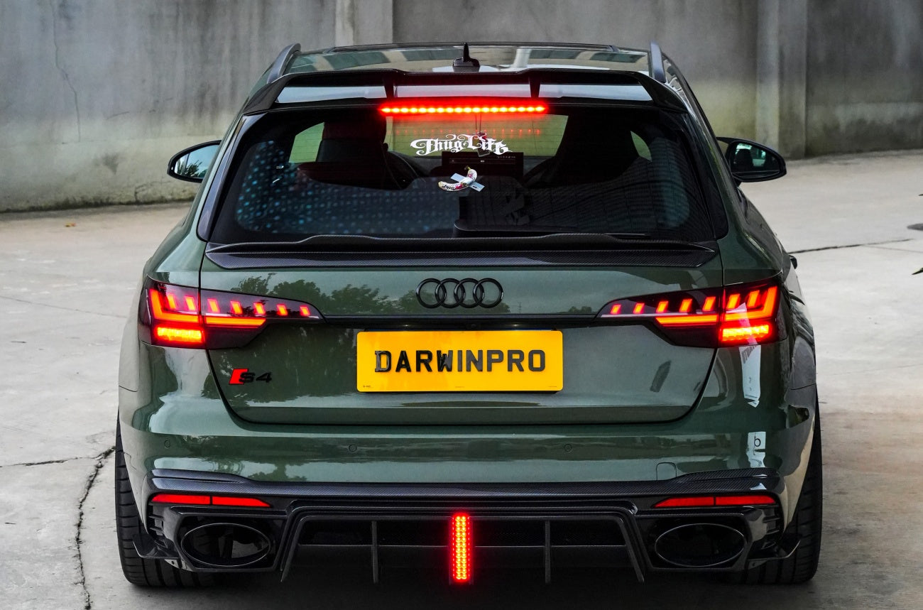 DarwinPRO 2017-2025 Audi S4 Avant B9 B9.5 BKSSII Style Carbon Fiber Trunk Spoiler