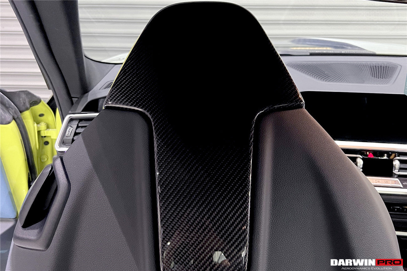 2021-UP BMW M3 G80 M4 G82 G83 Carbon Fiber Up Seat-Back Cover - DarwinPRO Aerodynamics