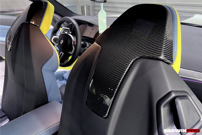 2021-UP BMW M3 G80 M4 G82 G83 Carbon Fiber Up Seat-Back Cover - DarwinPRO Aerodynamics