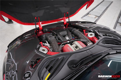 DarwinPRO 2023-UP Ferrari Purosangue FUV Type F175 OEM Style Dry Carbon Fiber Inner Engine Cover (1PCS) - DarwinPRO Aerodynamics