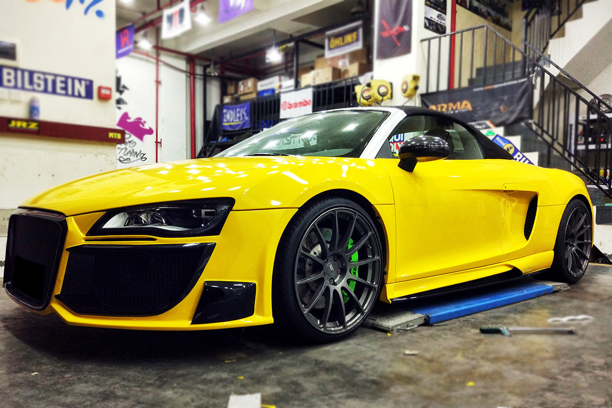 2006-2015 Audi R8 Coupe & Spyder DPGT Style Side Skirts - DarwinPRO Aerodynamics