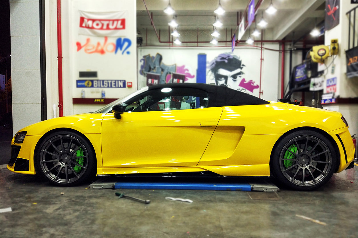 2006-2015 Audi R8 Coupe & Spyder DPGT Style Side Skirts - DarwinPRO Aerodynamics
