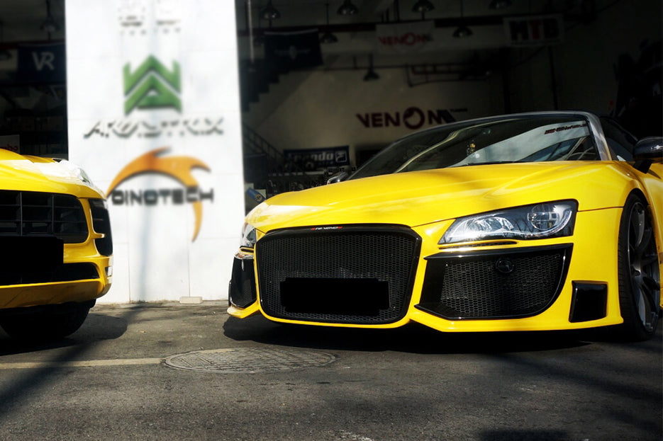 2006-2015 Audi R8 Coupe & Spyder DPGT Style Front Bumper - DarwinPRO Aerodynamics