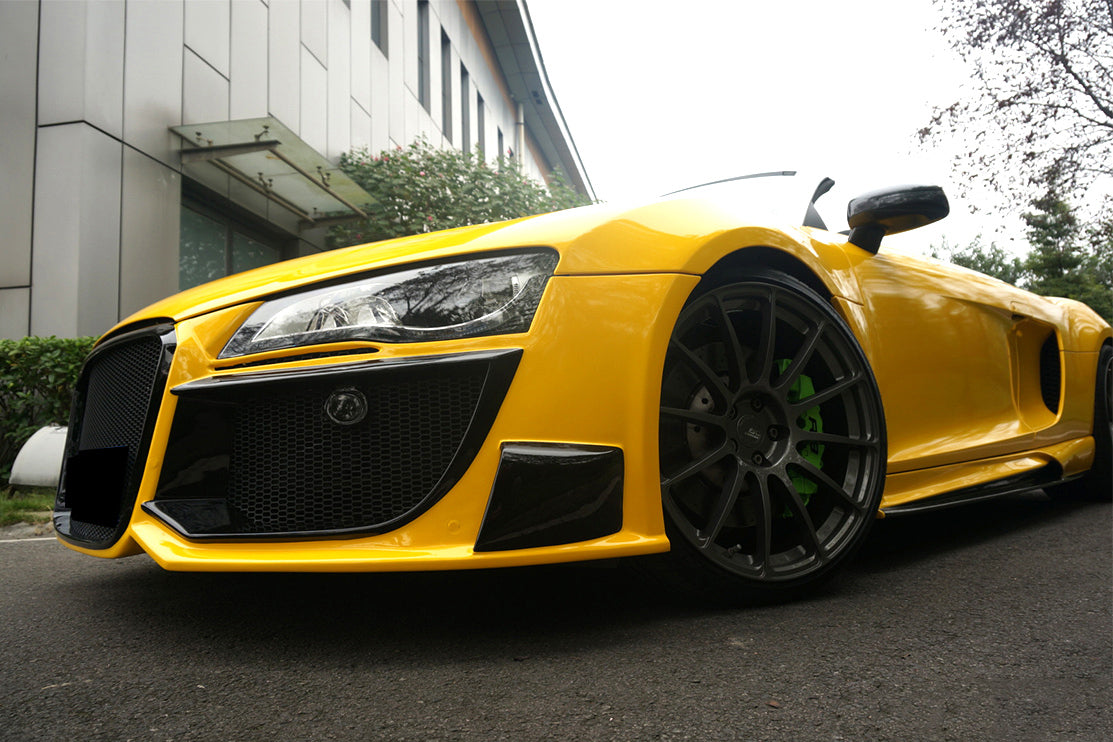 2006-2015 Audi R8 Coupe & Spyder DPGT Style Front Bumper - DarwinPRO Aerodynamics