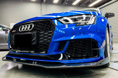 2017-2020 Audi RS3 8V.2 Sedan and Sportback BKSS Style Carbon Fiber Front Lip