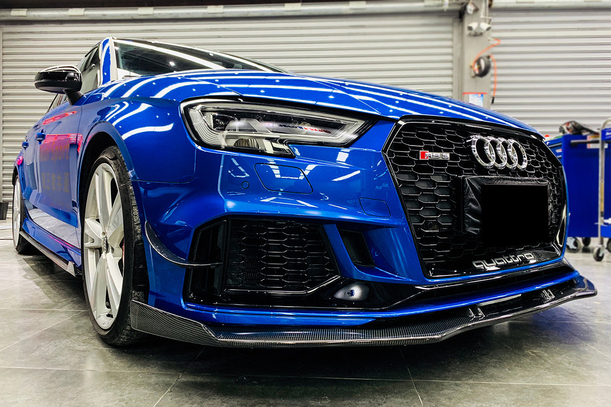 2017-2020 Audi RS3 8V.2 Sedan and Sportback BKSS Style Carbon Fiber Front Lip