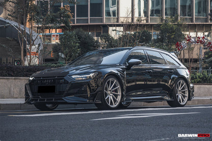 DarwinPRO 2019-2025 Audi RS6 C8 Avant & RS7 C8 Quattro IMP Performance Front Bumper Grille Cover - DarwinPRO Aerodynamics