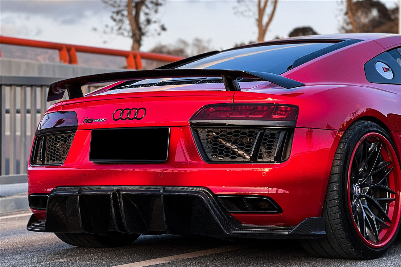 2016-2025 Audi R8 GEN2 Coupe ONLY GT Style Carbon Fiber Trunk Spoiler Wing