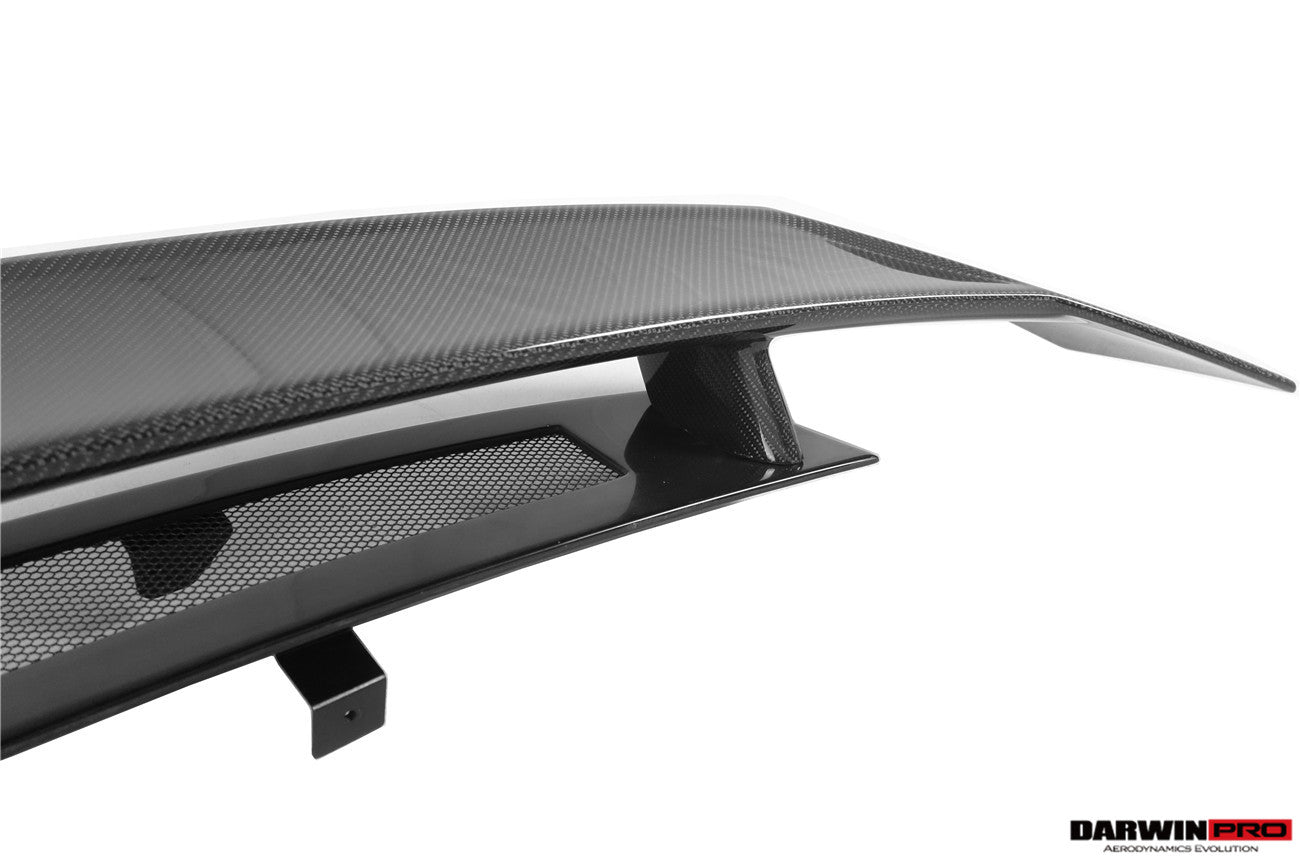 DarwinPRO 2016-2025 Audi R8 GEN2 Coupe ONLY GT Style Carbon Fiber Trunk Wing with Base - DarwinPRO Aerodynamics
