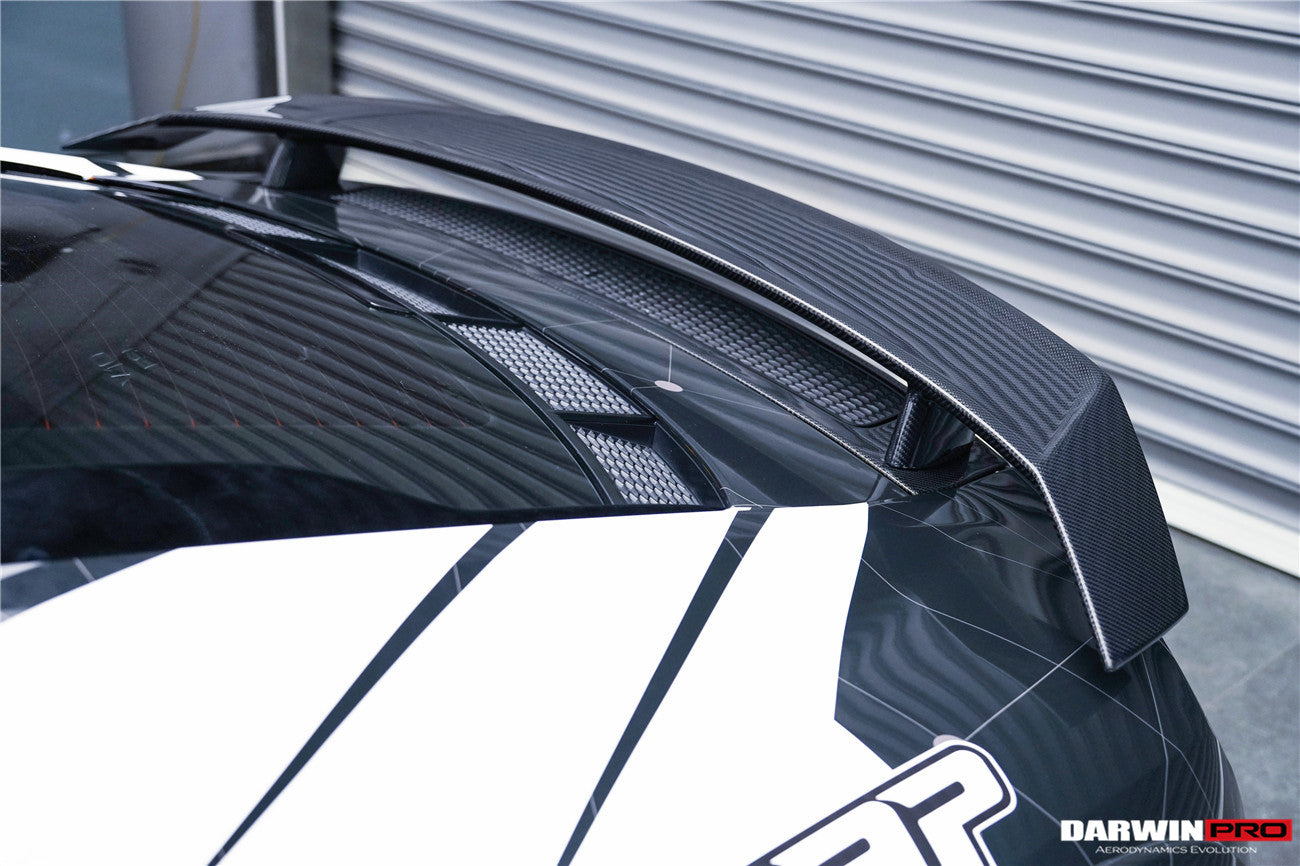 DarwinPRO 2016-2025 Audi R8 GEN2 Coupe ONLY GT Style Carbon Fiber Trunk Wing with Base - DarwinPRO Aerodynamics
