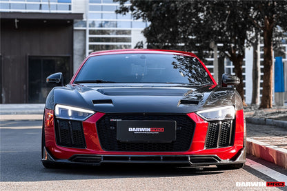2016-2018 Audi R8 GEN2 Coupe & Spyder iMP Performance Carbon Fiber Front Lip - DarwinPRO Aerodynamics