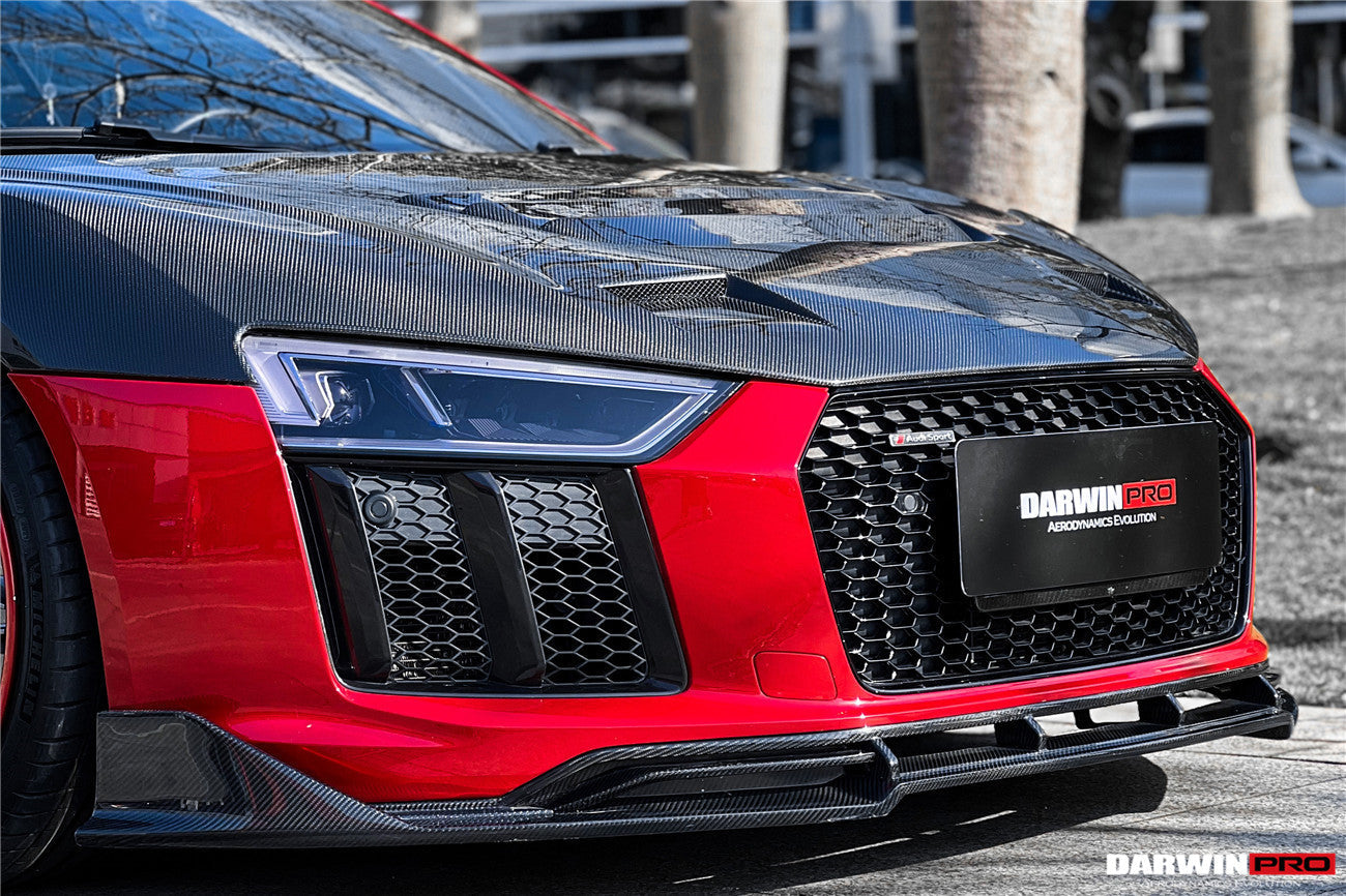 2016-2018 Audi R8 GEN2 Coupe & Spyder iMP Performance Carbon Fiber Front Lip - DarwinPRO Aerodynamics