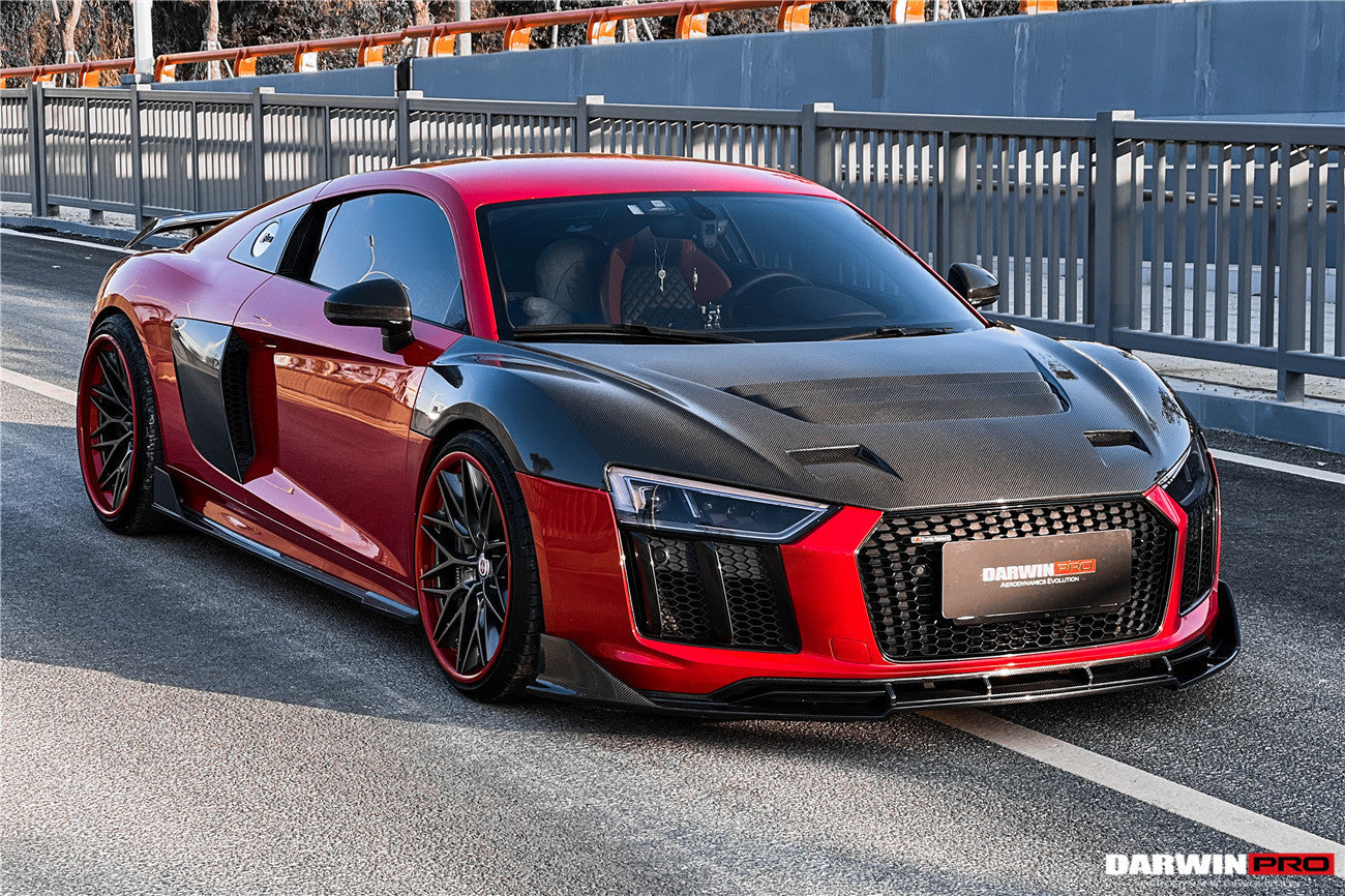 2016-2018 Audi R8 GEN2 Coupe & Spyder iMP Performance Carbon Fiber Front Lip - DarwinPRO Aerodynamics