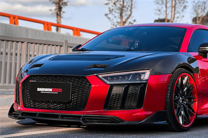 2016-2018 Audi R8 GEN2 Coupe & Spyder iMP Performance Carbon Fiber Front Lip - DarwinPRO Aerodynamics