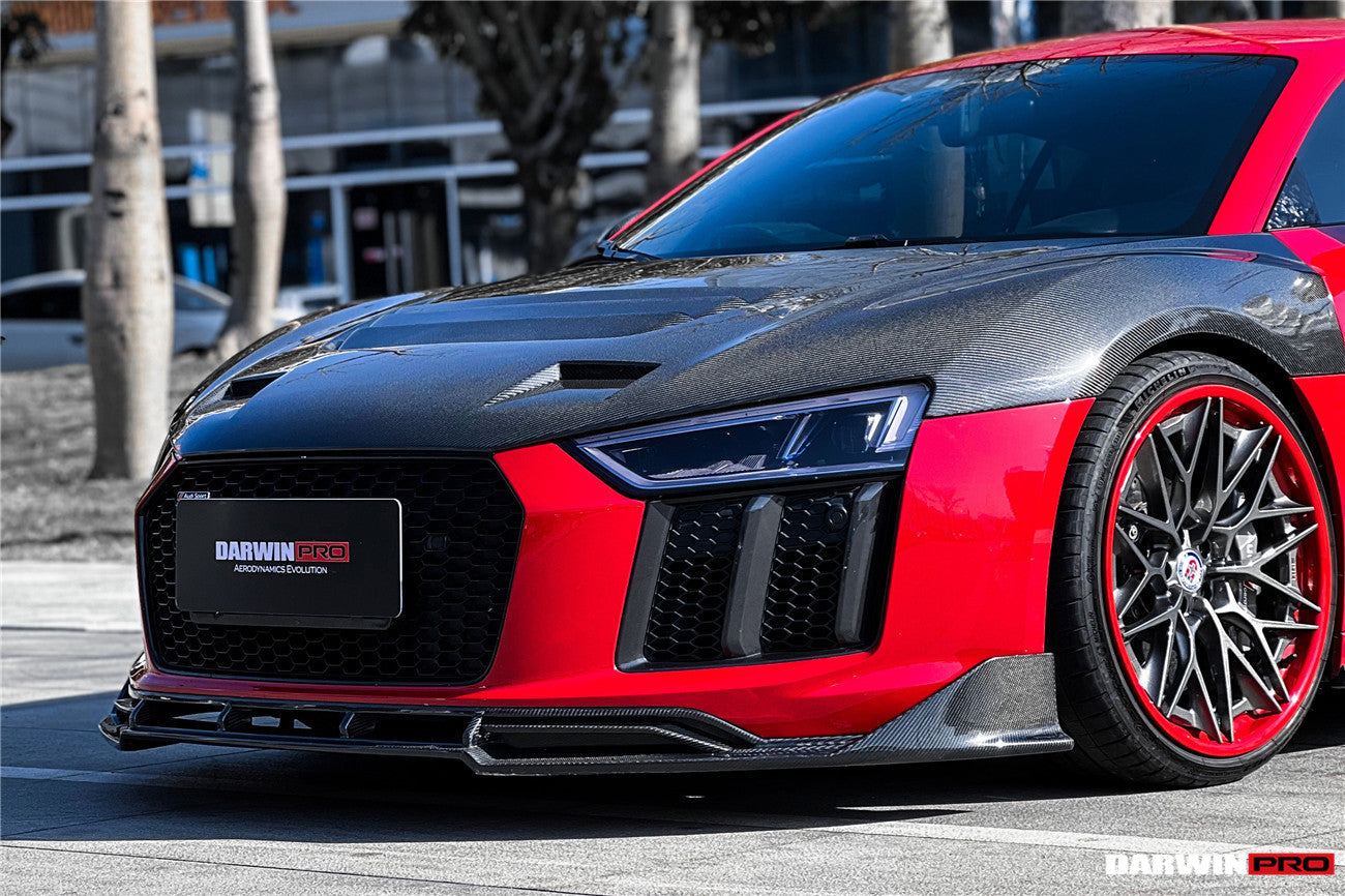2016-2018 Audi R8 GEN2 Coupe & Spyder iMP Performance Carbon Fiber Front Lip - DarwinPRO Aerodynamics